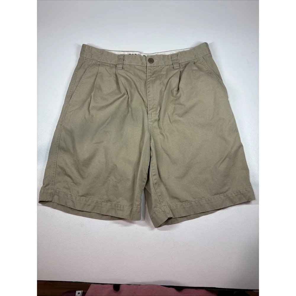 Eddie Bauer Outdoor Outfitter Shorts Men's‎ Tan khaki Size 33/9  100% Cotton